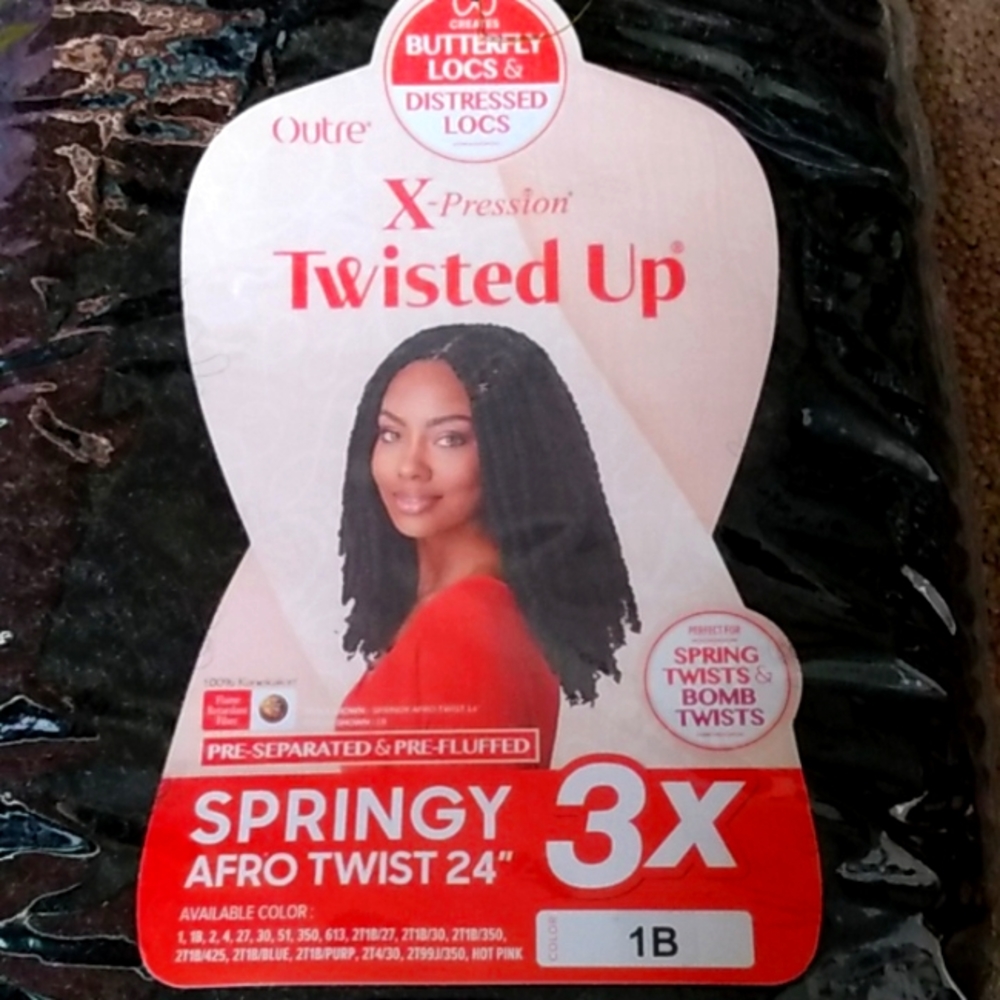 Springy afro twist 24", 3x